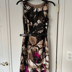 Jones New York Floral Fitted Dress